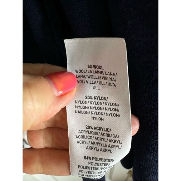 NWT Angel Womens Navy Maternity Cardigan Size XS/S - Picture 3 of 4